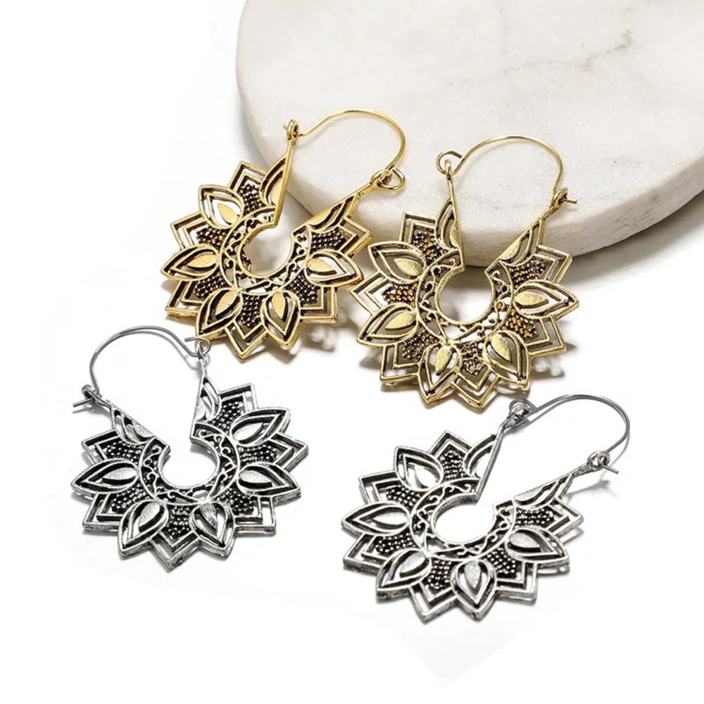 Boho bohemian Gypsy Earrings - Picture 6 of 6